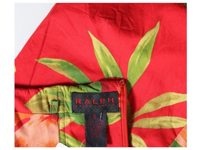 Vestido de flores Ralph Lauren de algodón Multicolor - vista 3