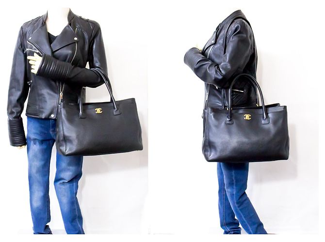 Borsa Executive CHANEL 2Borsa a tracolla Way Caviar nera Nero - vista 12