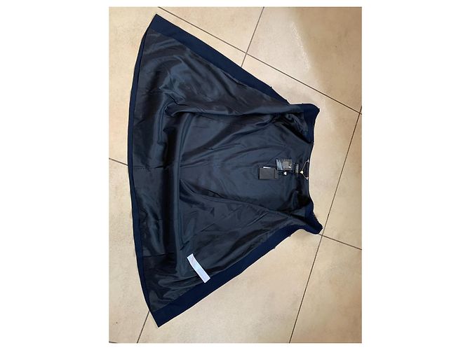Abrigo Twin Set Azul de Seda y Viscosa Talla 44 - vista 5
