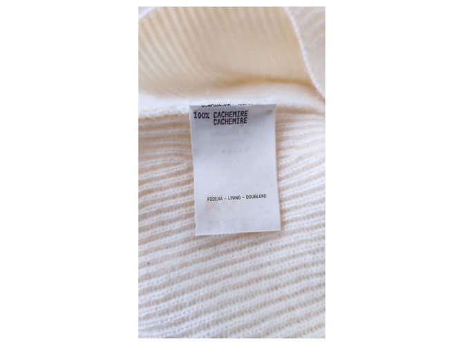 SUÉTER DE CUELLO BARCO DE PUNTO DE CASHMERE GUCCI Crudo - vista 4