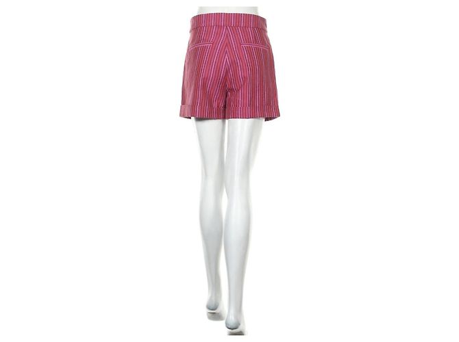 Pantaloncini a Righe Vanessa Bruno in Cotone e Lino Multicolore - vista 2