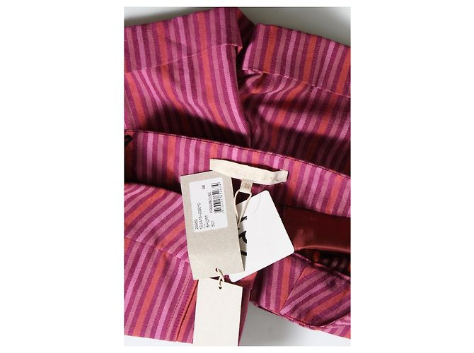 Pantaloncini a Righe Vanessa Bruno in Cotone e Lino Multicolore - vista 3