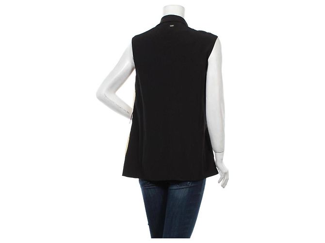Escada Jacke Schwarz und Beige aus Polyester Größe M - Ansicht 2