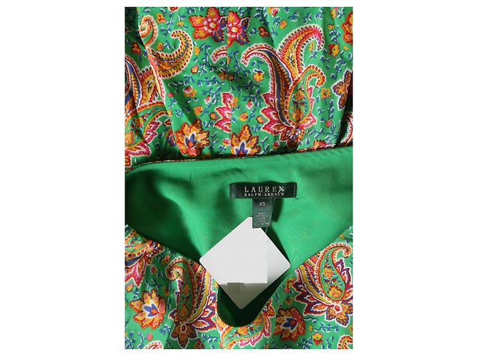 Falda de seda Ralph Lauren Multicolor - vista 3