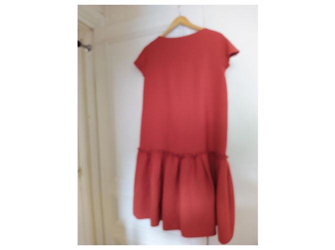 Cacharel Kleid Orange aus Wolle - Ansicht 2