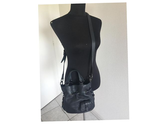 Premier Flirt Borsa Lancel Mini First Flirt in Pelle Blu Scuro - vista 2