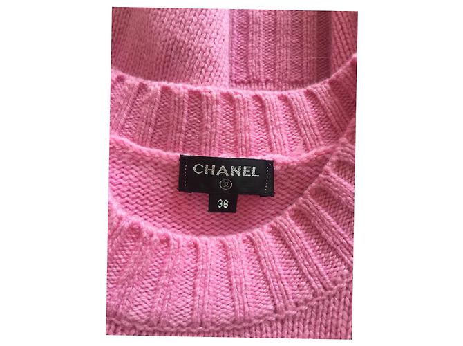 Suéter Chanel de cachemira rosa - vista 2