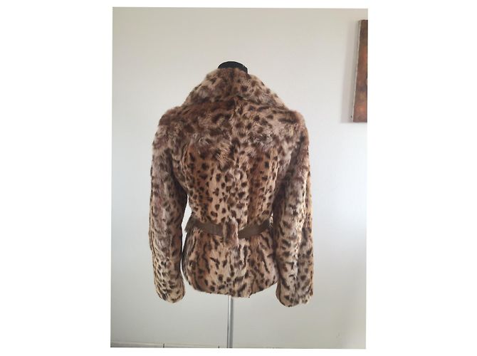 Abrigo de piel Yves Salomon Beige - vista 2