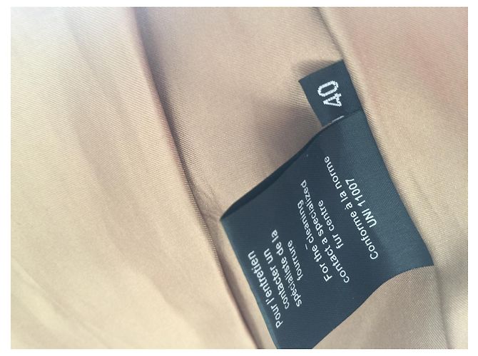 Abrigo de piel Yves Salomon Beige - vista 4