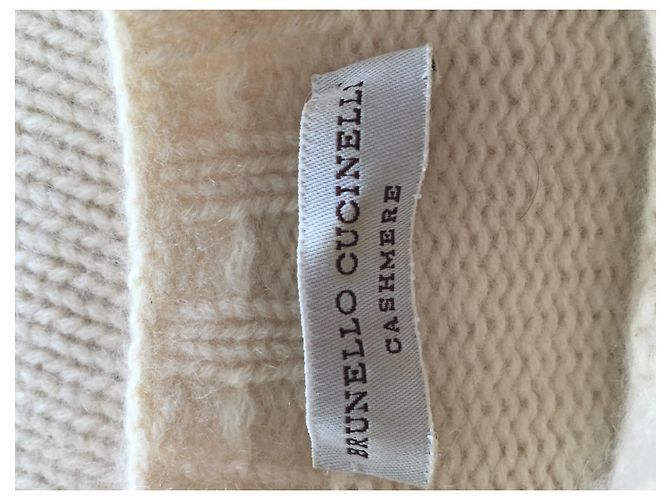 Suéter Brunello Cucinelli de cashmere creme Cru - vista 2