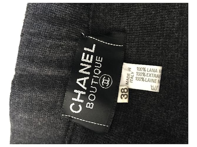 Falda Chanel de lana negra Negro - vista 2