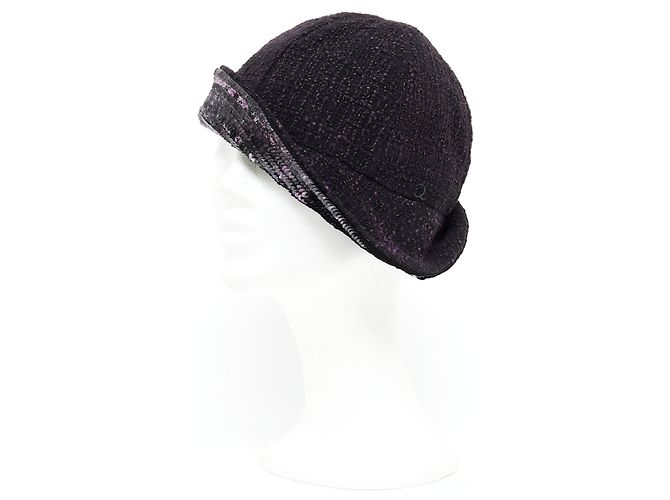Chanel tweed de groselha preta t57 Preto - vista 5