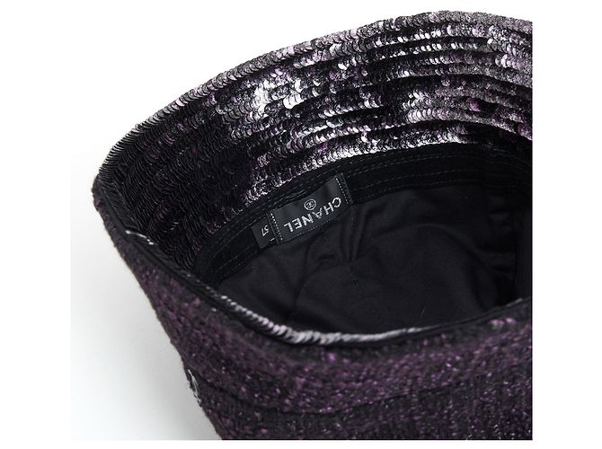 Chanel tweed de groselha preta t57 Preto - vista 7