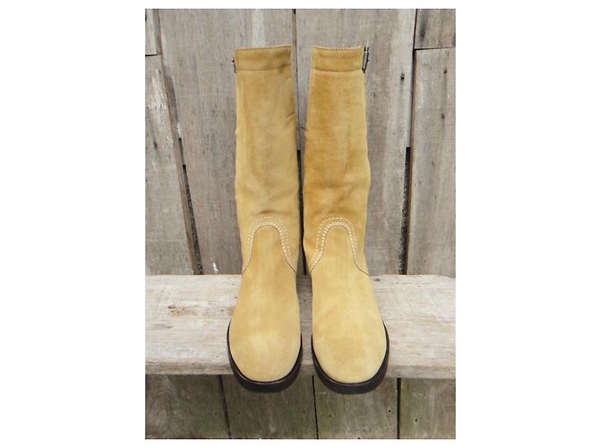 Botas Jil Sander p 37 Mostaza - vista 3