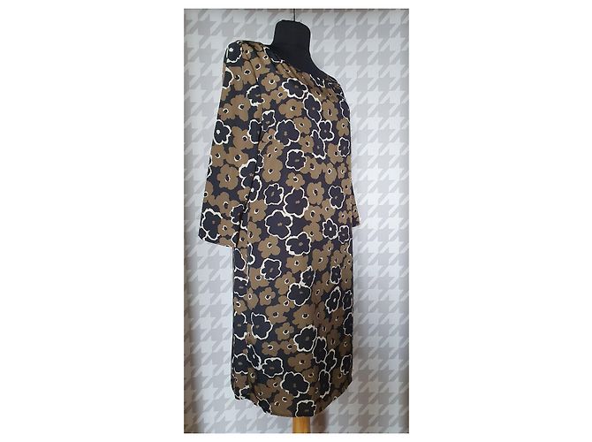 Brook Brothers Brooks Brothers Kleid Mehrfarbig Polyester Größe M Mehrfarben - Ansicht 3