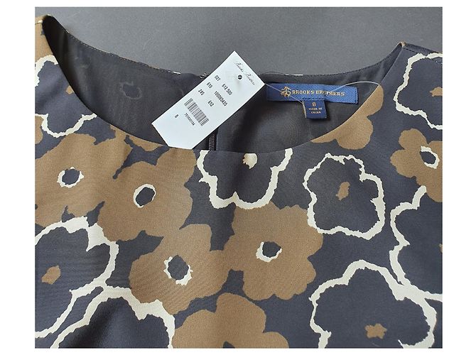 Brook Brothers Brooks Brothers Kleid Mehrfarbig Polyester Größe M Mehrfarben - Ansicht 5