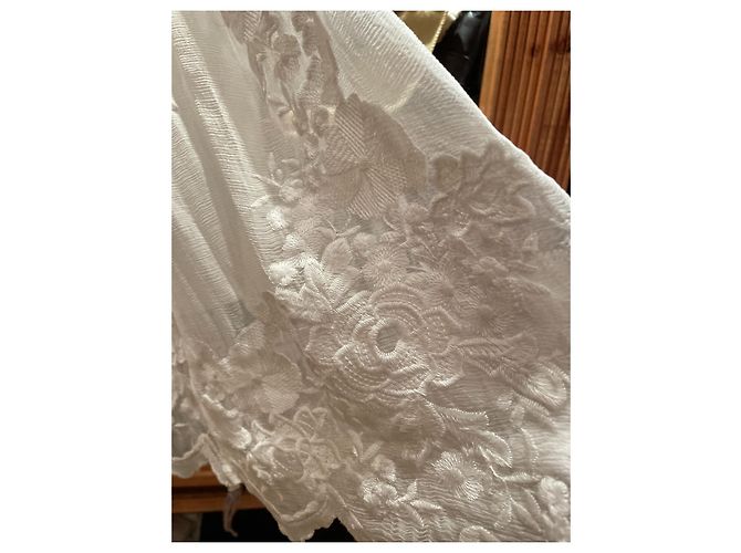 Autre Marque Sottogonna in pizzo color eggshell Bianco sporco - vista 3