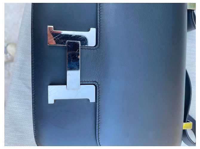 Hermès Constance 24 Navy Blau Boxleder Marineblau - Ansicht 11
