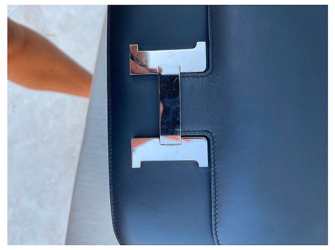 Hermès Constance 24 Navy Blau Boxleder Marineblau - Ansicht 12