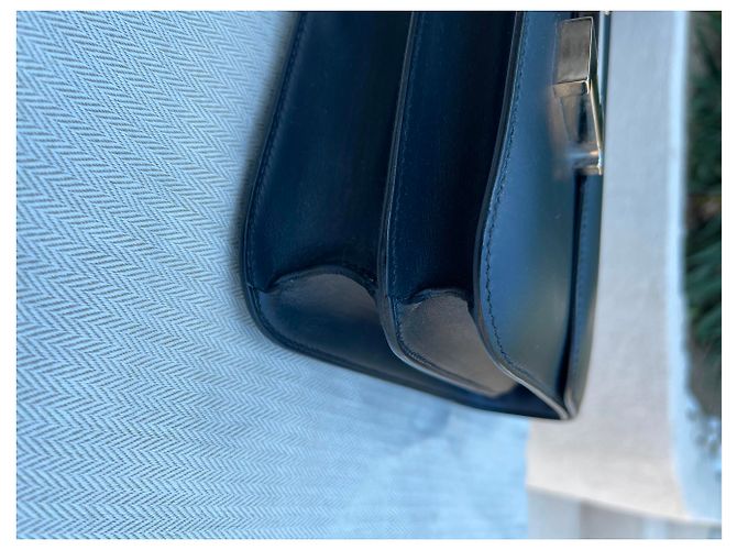 Hermès Constance 24 Navy Blau Boxleder Marineblau - Ansicht 17