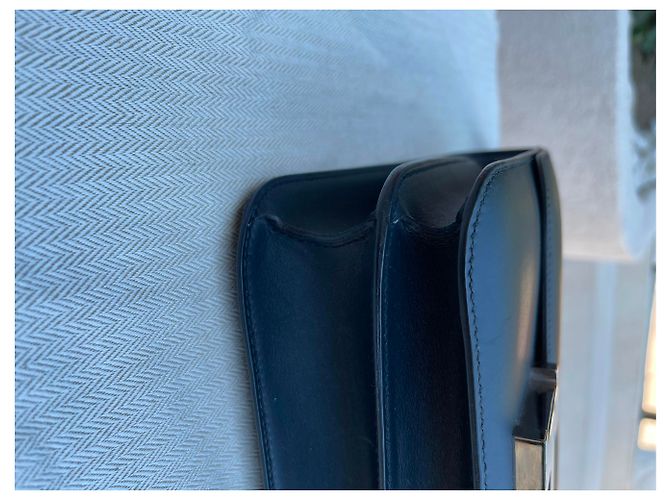 Hermès Constance 24 Navy Blau Boxleder Marineblau - Ansicht 18