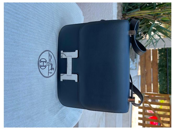 Hermès Constance 24 Navy Blau Boxleder Marineblau - Ansicht 22