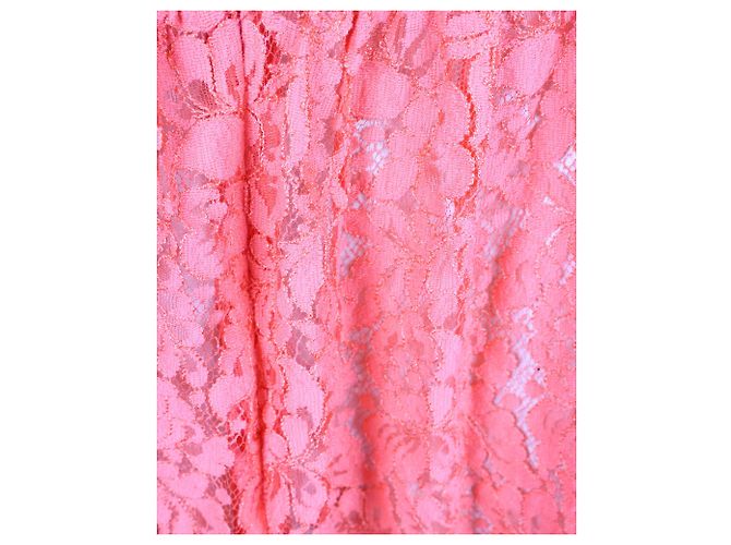 Clover Canyon Vestido de encaje Millie Summer Peach Rosa Melocotón - vista 5