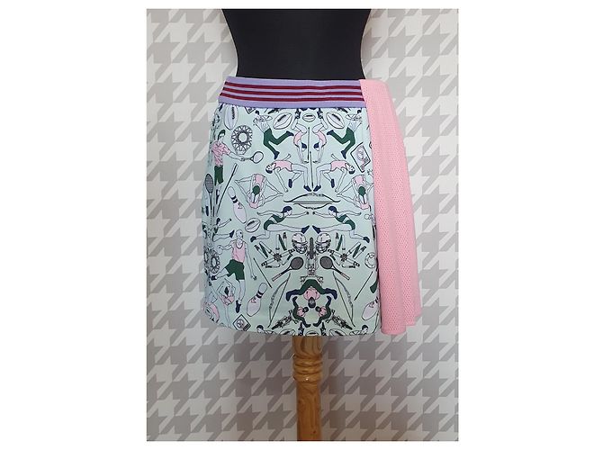 Minifalda turquesa Mary Katrantzou Adidas Capsule Multicolor - vista 3