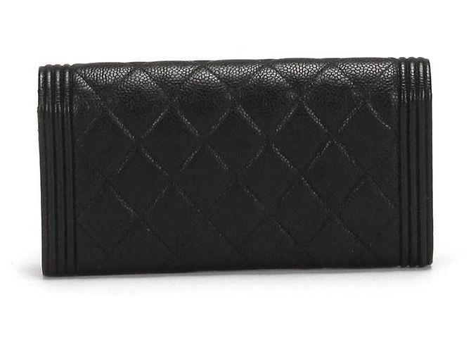 Chanel Boy Channel Lange Geldbörse in Schwarz - Ansicht 3