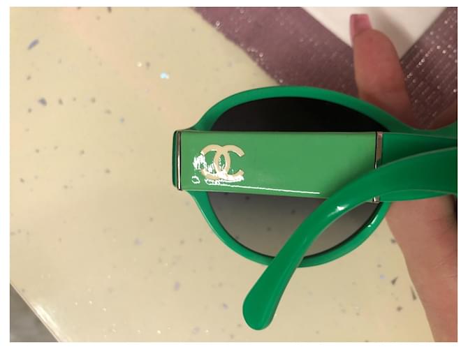 Chanel Occhiali da sole Verde - vista 7