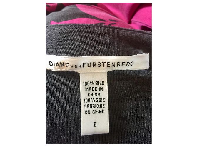 Diane Von Furstenberg DvF Zeema Seidenkleid Muster Verspiegelter Garten Mehrfarben - Ansicht 6
