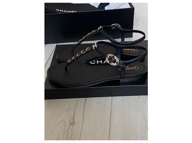 Chanel Sandalen Schwarz - Ansicht 3