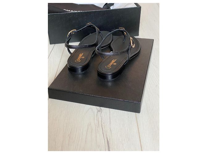 Chanel Sandalen Schwarz - Ansicht 4