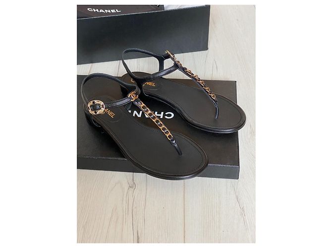 Chanel Sandalen Schwarz - Ansicht 5