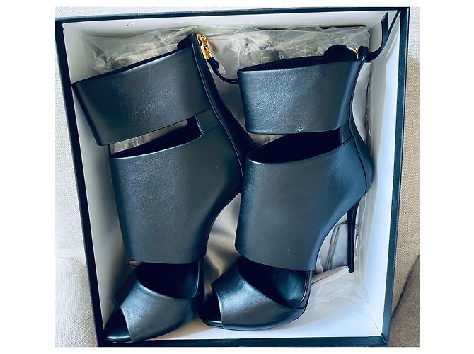 Décolleté Giuseppe Zanotti in pelle nera taglia 39.5 Nero - vista 4