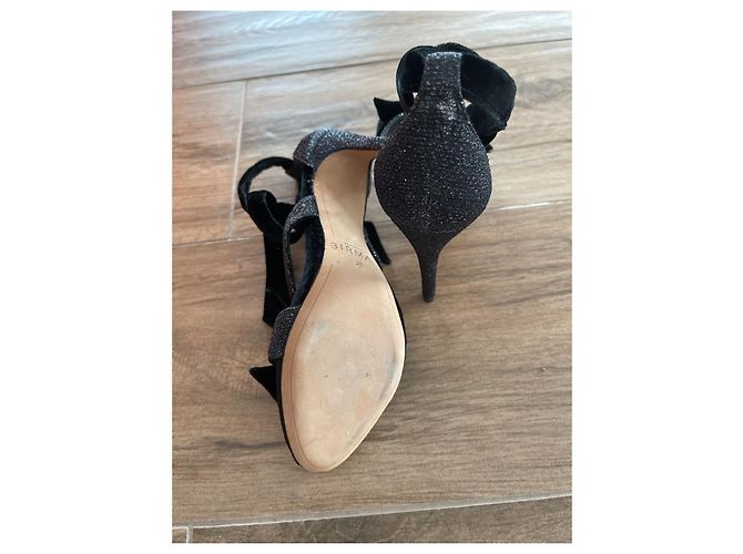 Sandali Alexandre Birman in velluto nero - vista 5