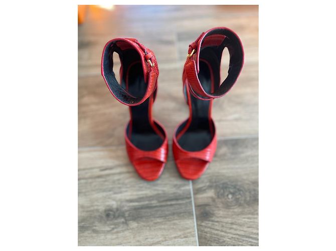 Sandali con tacco Alexander Wang in pelle rossa Rosso - vista 2