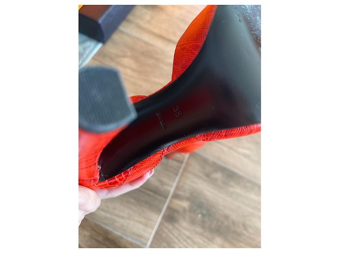 Sandali con tacco Alexander Wang in pelle rossa Rosso - vista 4
