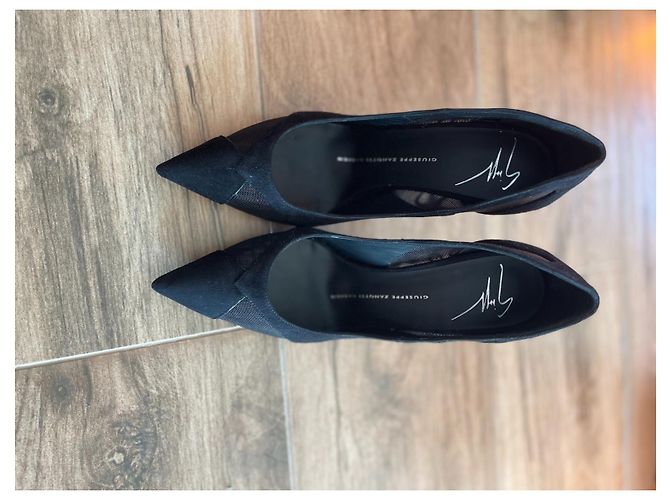 Décolleté Giuseppe Zanotti in pelle e camoscio nero 36 - vista 2