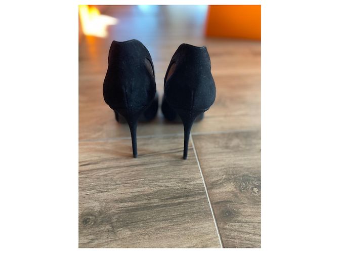 Décolleté Giuseppe Zanotti in pelle e camoscio nero 36 - vista 3