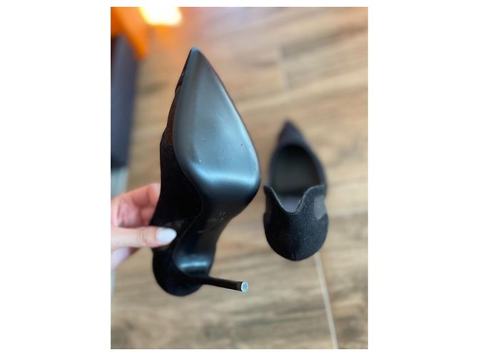 Décolleté Giuseppe Zanotti in pelle e camoscio nero 36 - vista 4