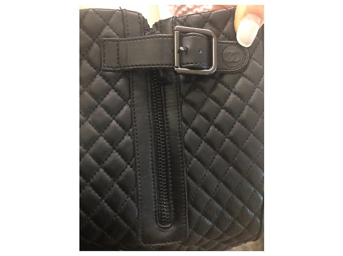 Botas Chanel de piel negra talla 37 Negro - vista 9