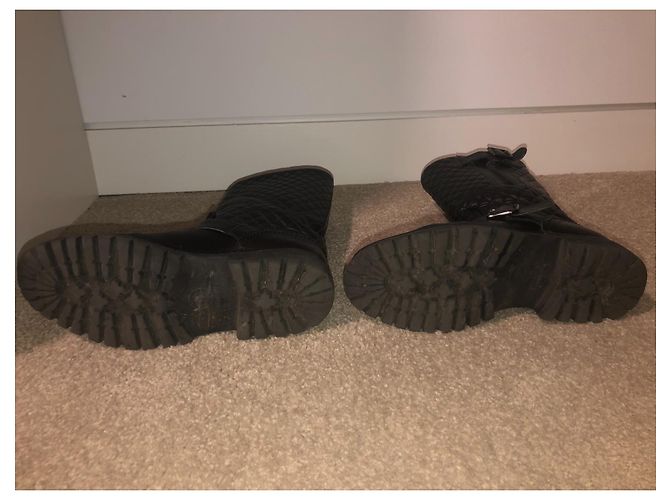 Botas Chanel de piel negra talla 37 Negro - vista 7
