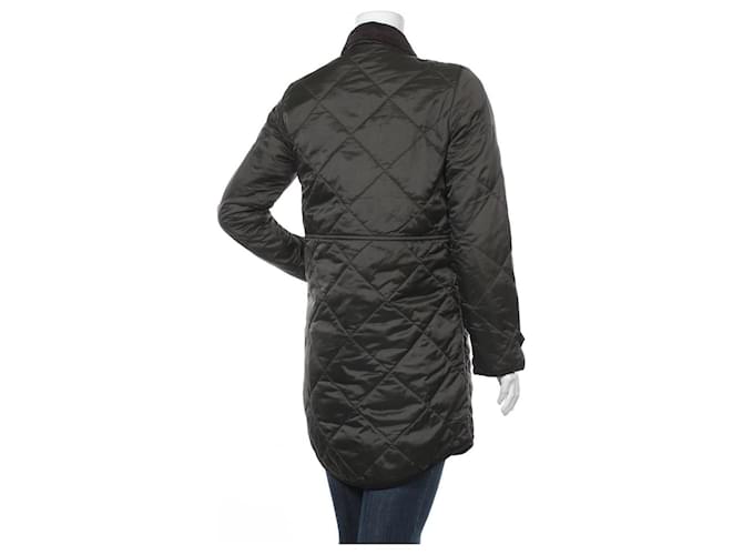 Giacca lunga verde Barbour - vista 2