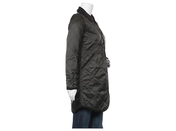 Giacca lunga verde Barbour - vista 3