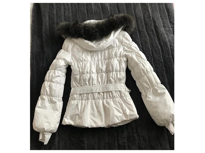 Autre Marque White Ski Jacket Polyester Size 36 - view 2