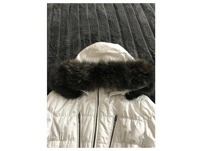 Autre Marque White Ski Jacket Polyester Size 36 - view 4