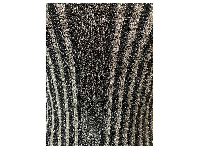 By Malene Birger Ellos Kleid Schwarz Silber Viscose - Ansicht 4