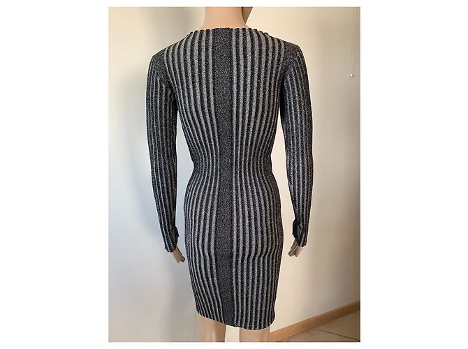 By Malene Birger Ellos Kleid Schwarz Silber Viscose - Ansicht 5