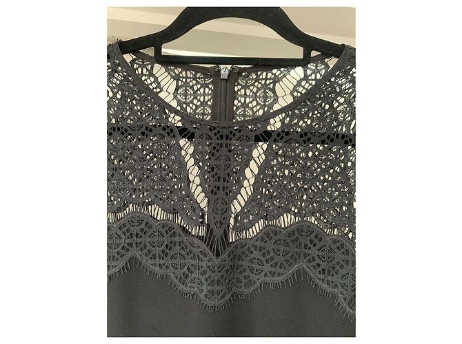 Diane Von Furstenberg DvF Dahlia Spitzenkleid in Schwarz - Ansicht 5
